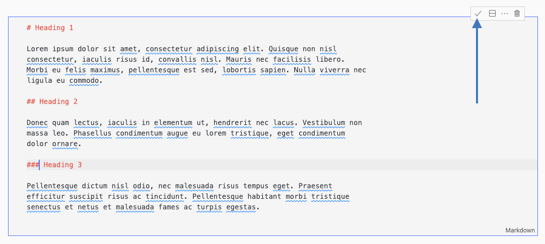 vs code jupyter notebook markdown cell edit mode