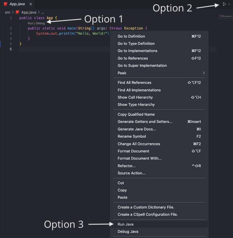 java project directory selection